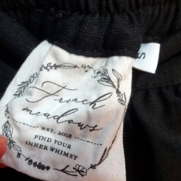 Black Cotton Cottagecore Midi Skirt - Picture 8 of 11